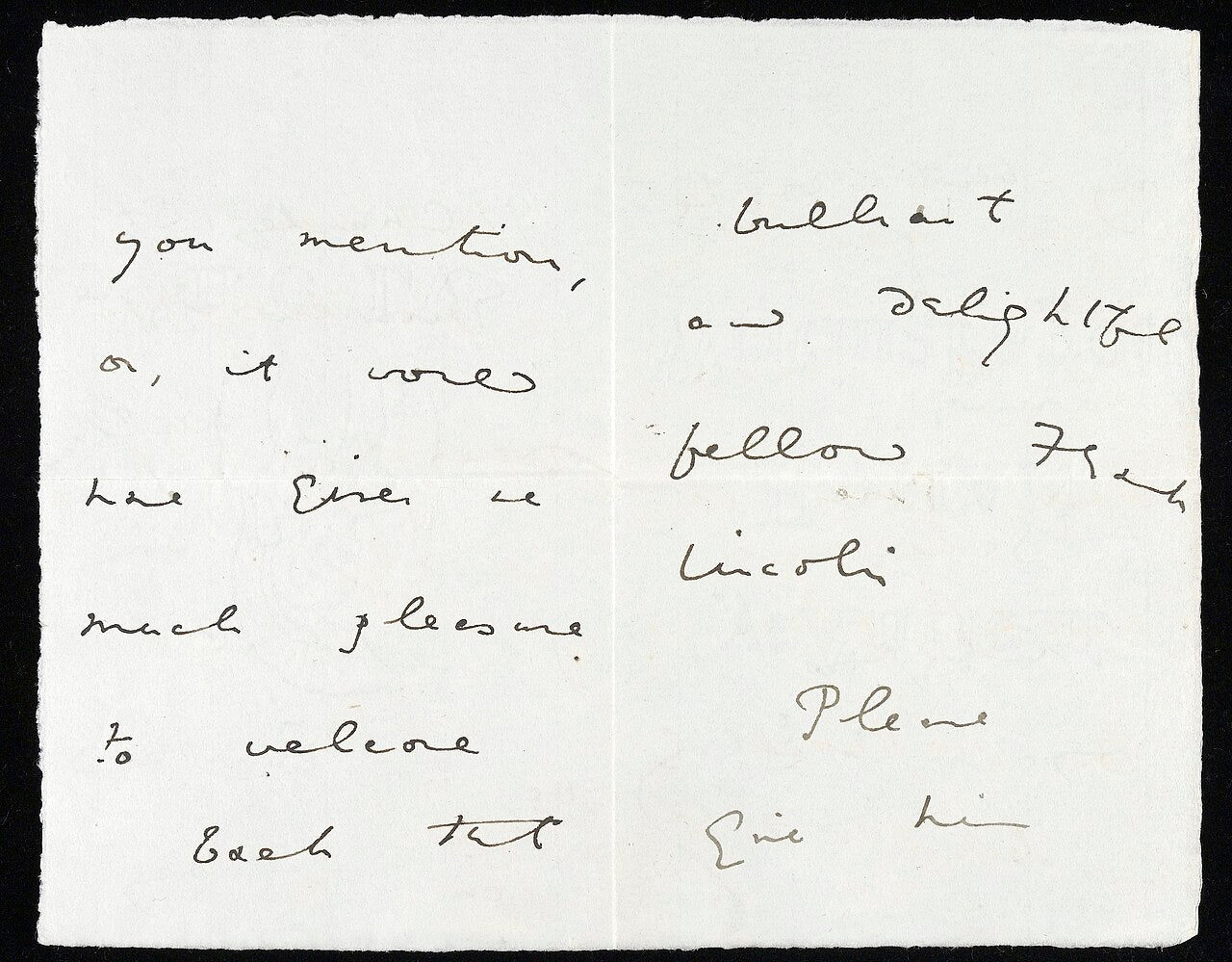 Handwritten letter from Oscar Wilde to Henry Wellcome — Wellcome Images CC BY 4.0