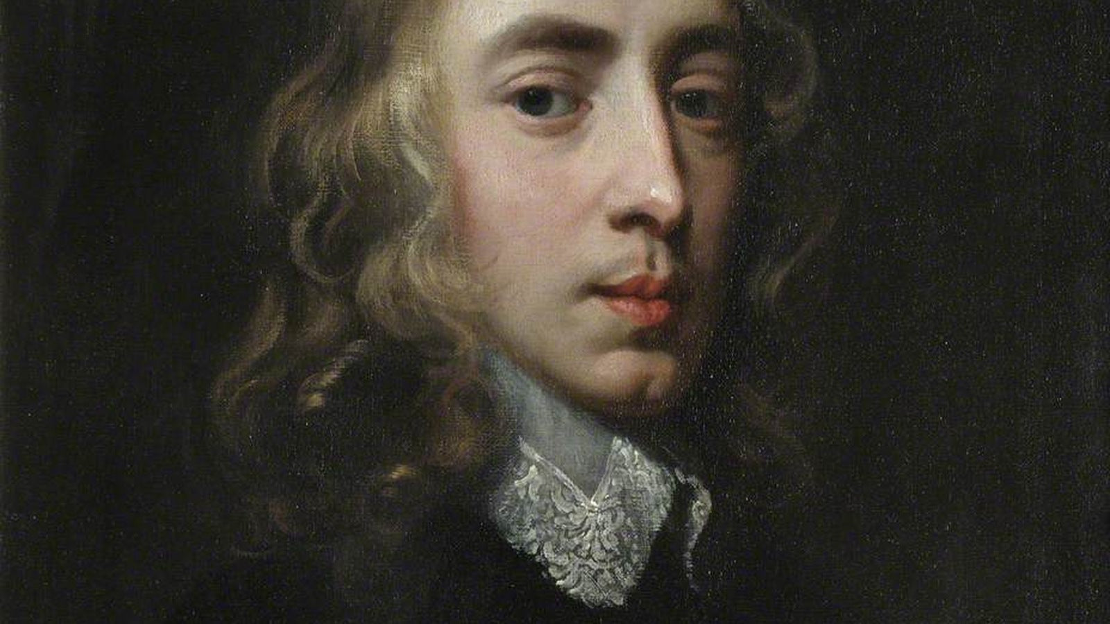 Portrait of a young man said to be John Milton, attributed to Peter Lely, c. 1629. Christ's College, Cambridge.