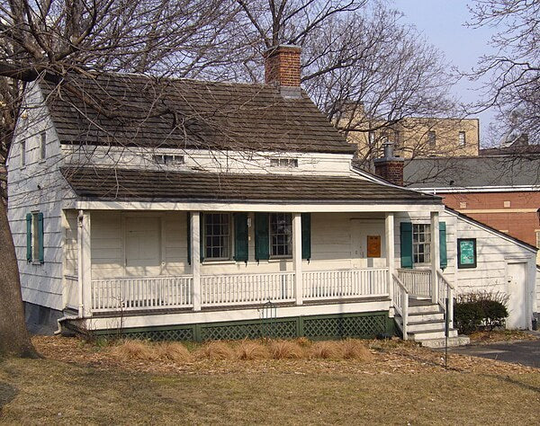 Edgar Allan Poe Cottage, Fordham, the Bronx — where Poe wrote Annabel Lee and The Bells, 1846–1849
