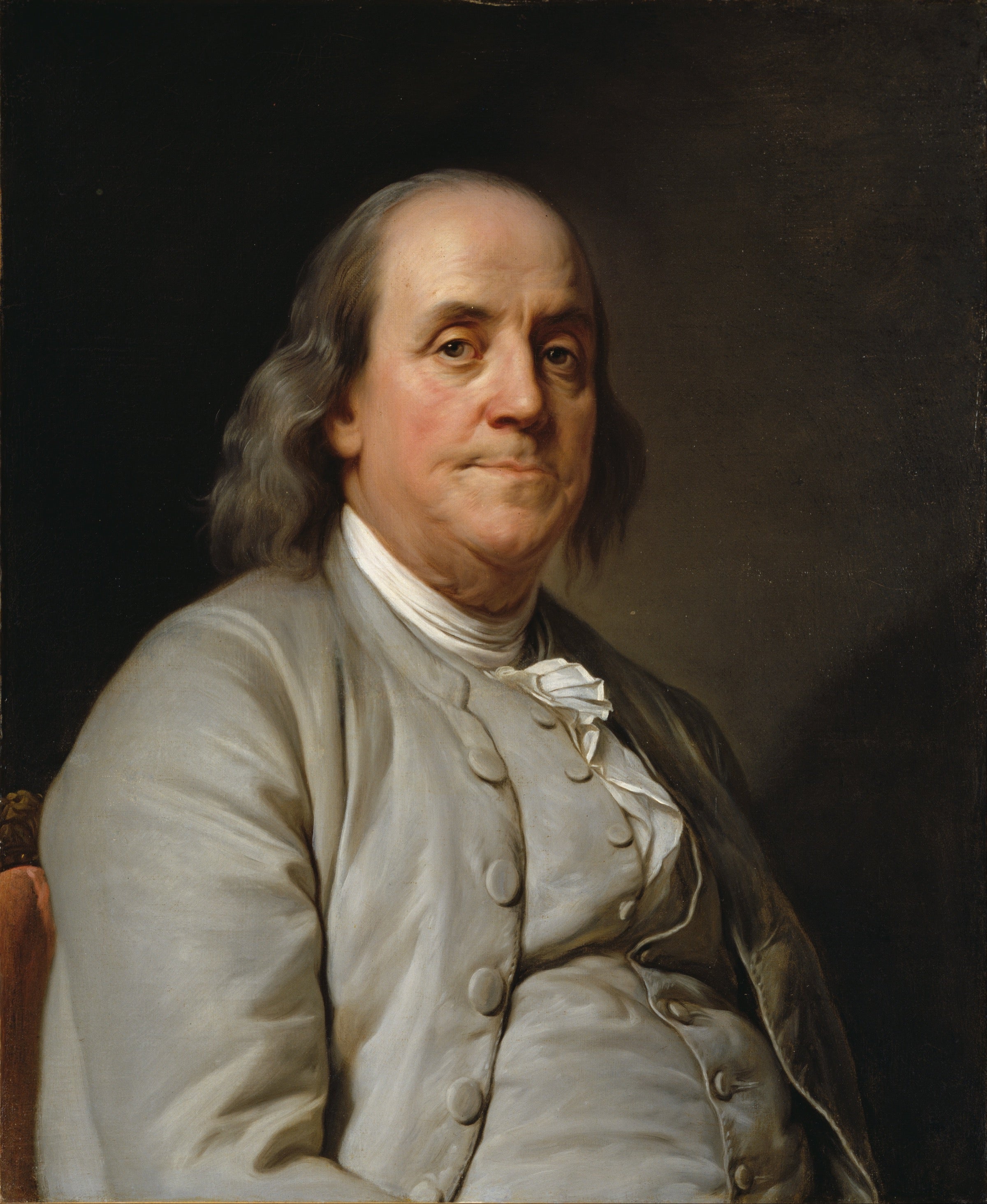Joseph Duplessis, Benjamin Franklin, 1778 — the portrait Franklin himself called the best likeness ever made of him
