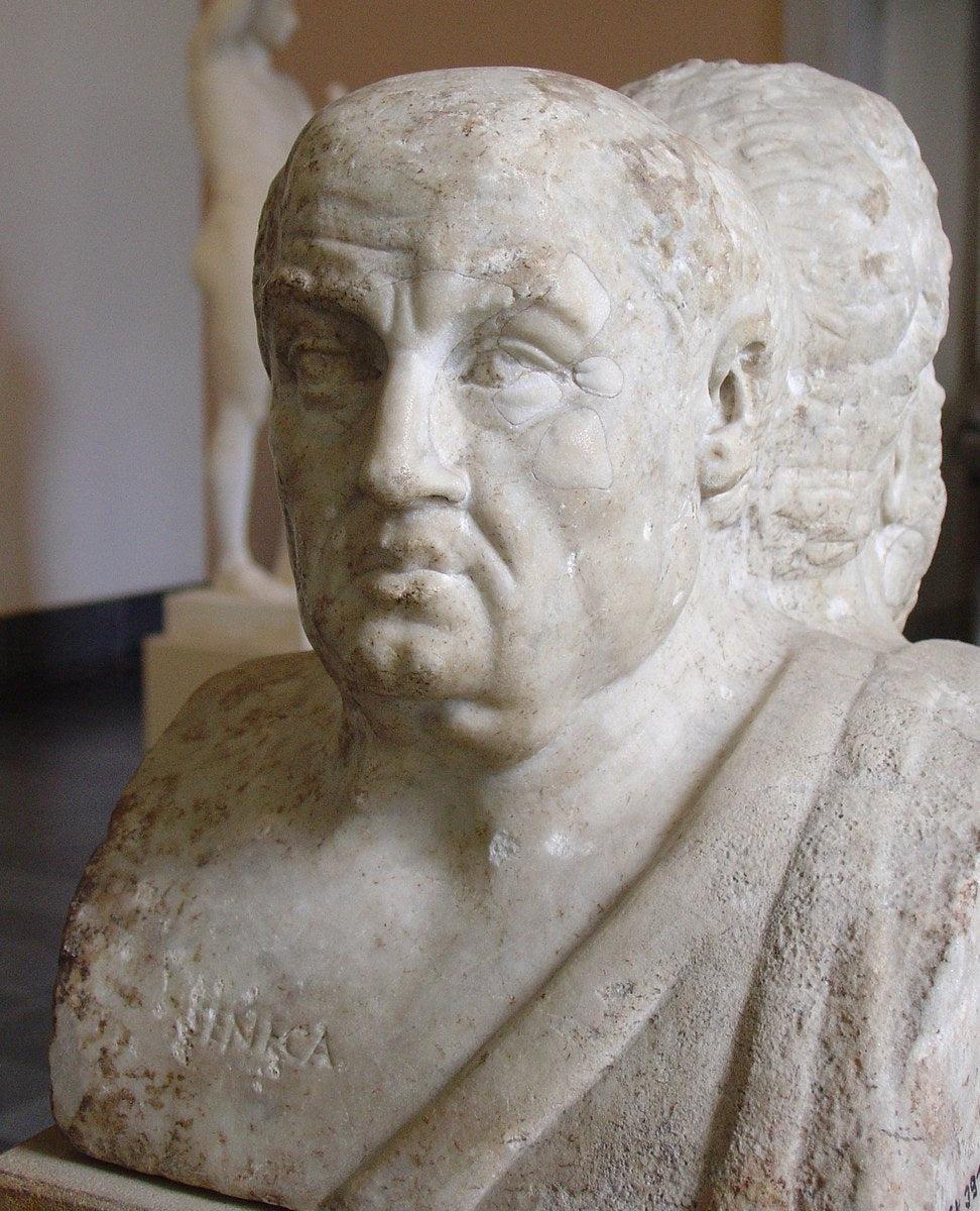 Seneca the Younger — double herm bust, Antikensammlung Berlin