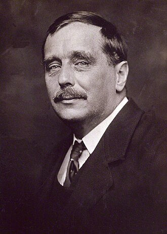 H.G. Wells — portrait photograph, c. 1918