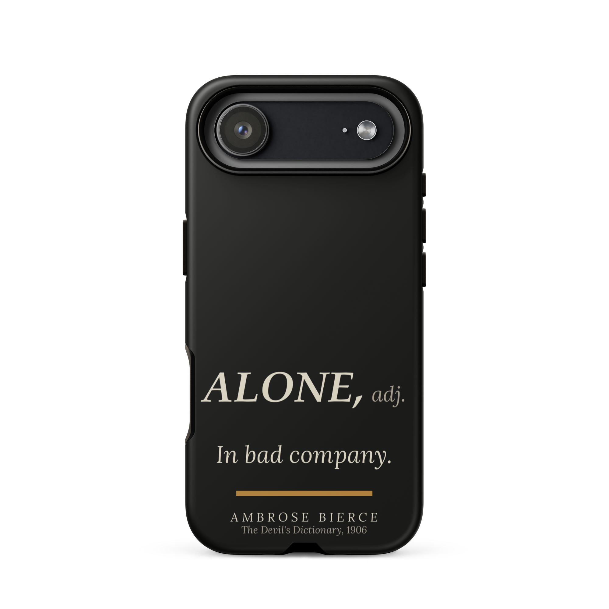 Bad Company — Ambrose Bierce — phone case — literary heretics — black — lifestyle — Quoteiac