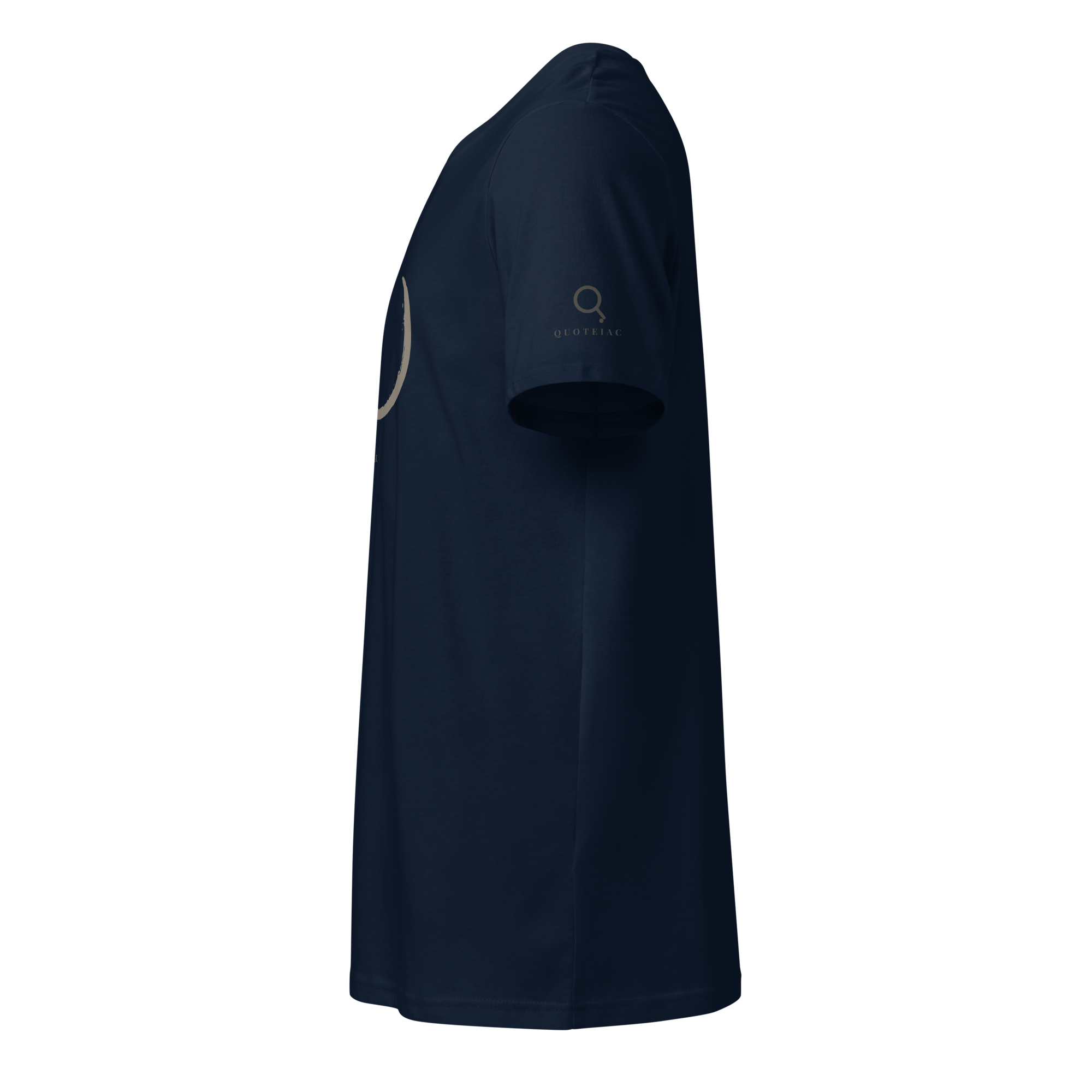 My Life’s Dark Hours — Rainer Maria Rilke — Rilke Organic Edition T-Shirt — French Navy — side — Quoteiac