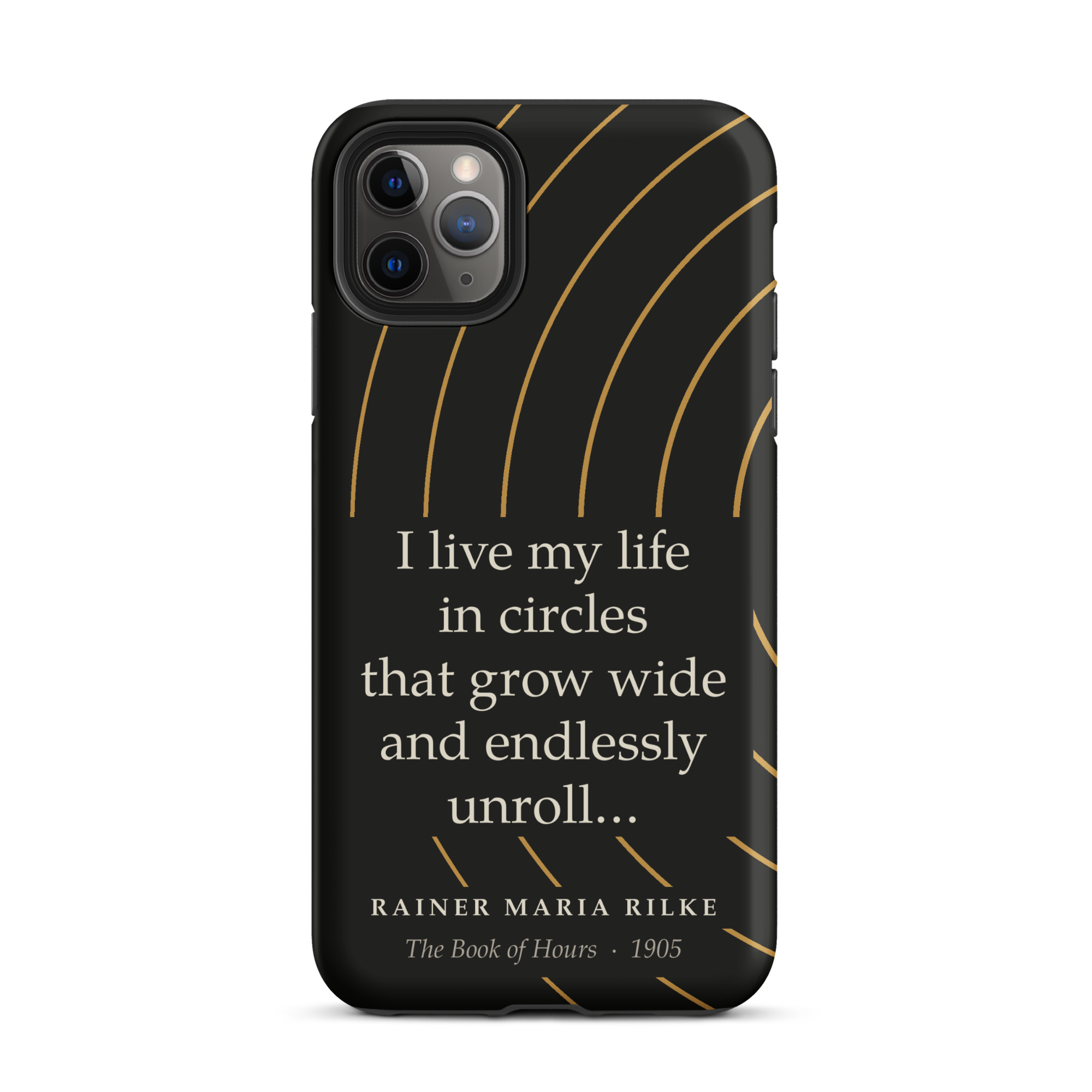 Rilke Life in Circles Phone Case — Rainer Maria Rilke — Book of Hours quote phone case