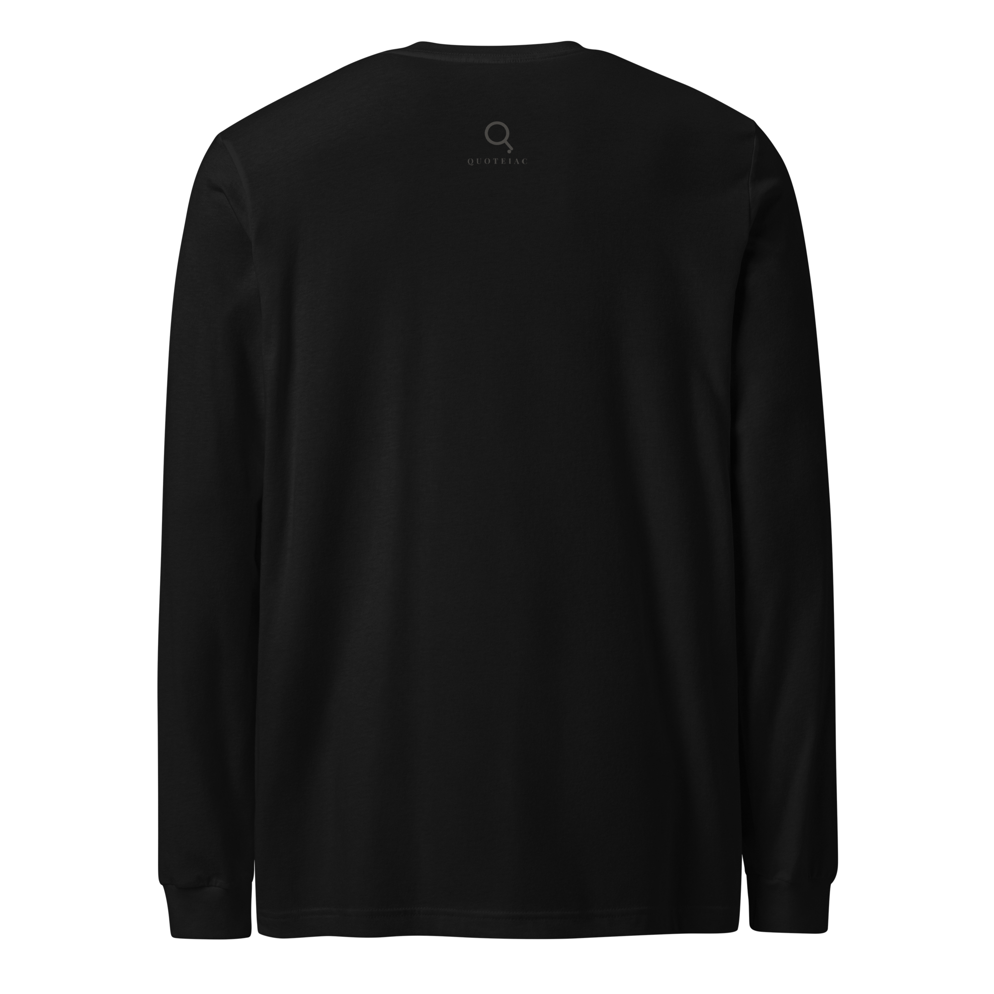We Are Mankind Long Sleeve Tee — H.G. Wells — back view — black long sleeve