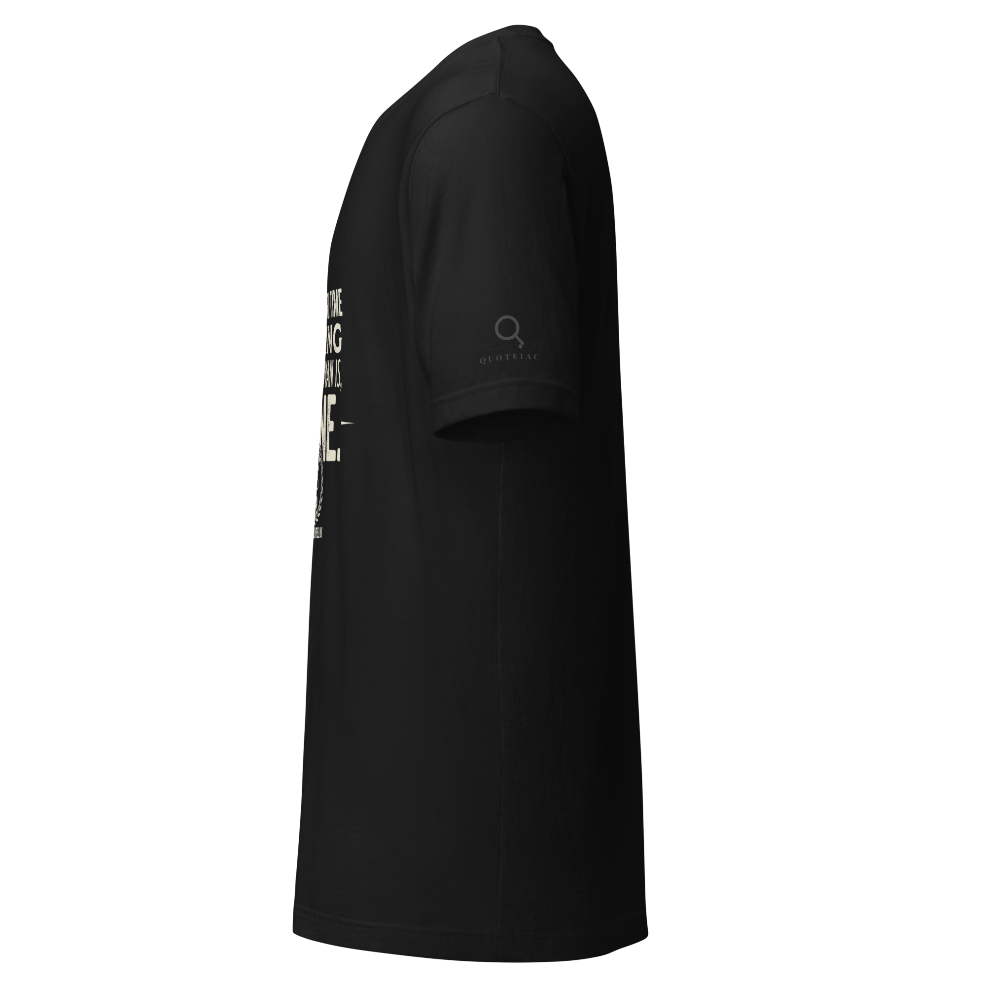 Waste No More Time Tee detail view — Quoteiac T-Shirt