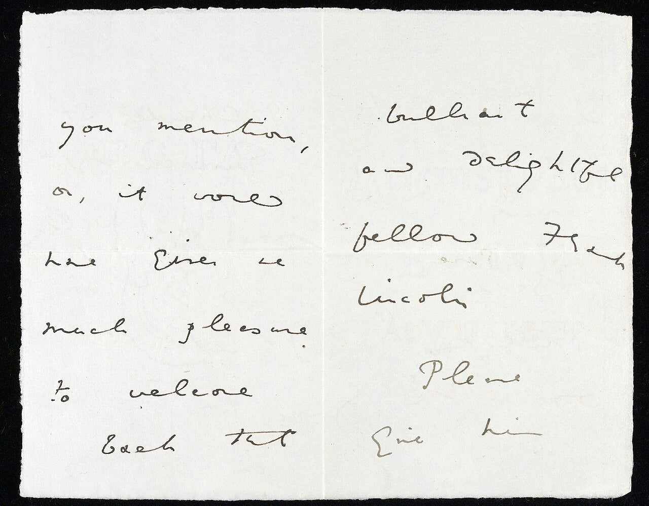 Handwritten letter from Oscar Wilde to Henry Wellcome — Wellcome Images CC BY 4.0