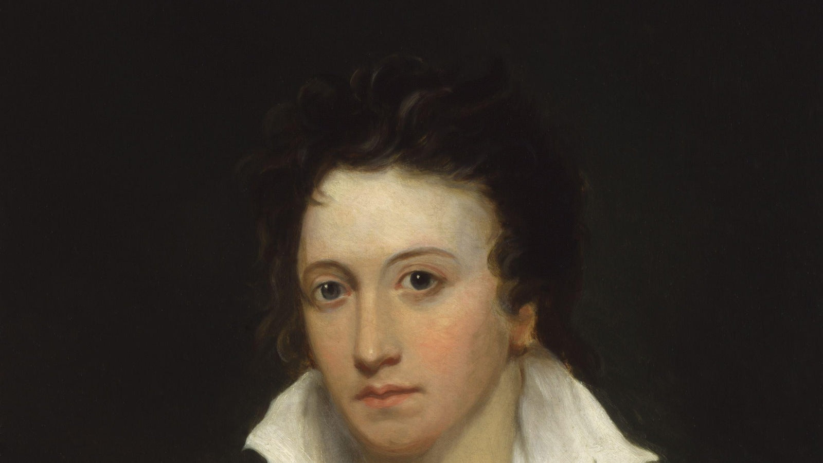 Percy Bysshe Shelley, painted by Alfred Clint after a sketch by Edward Williams, c. 1829. National Portrait Gallery, London.