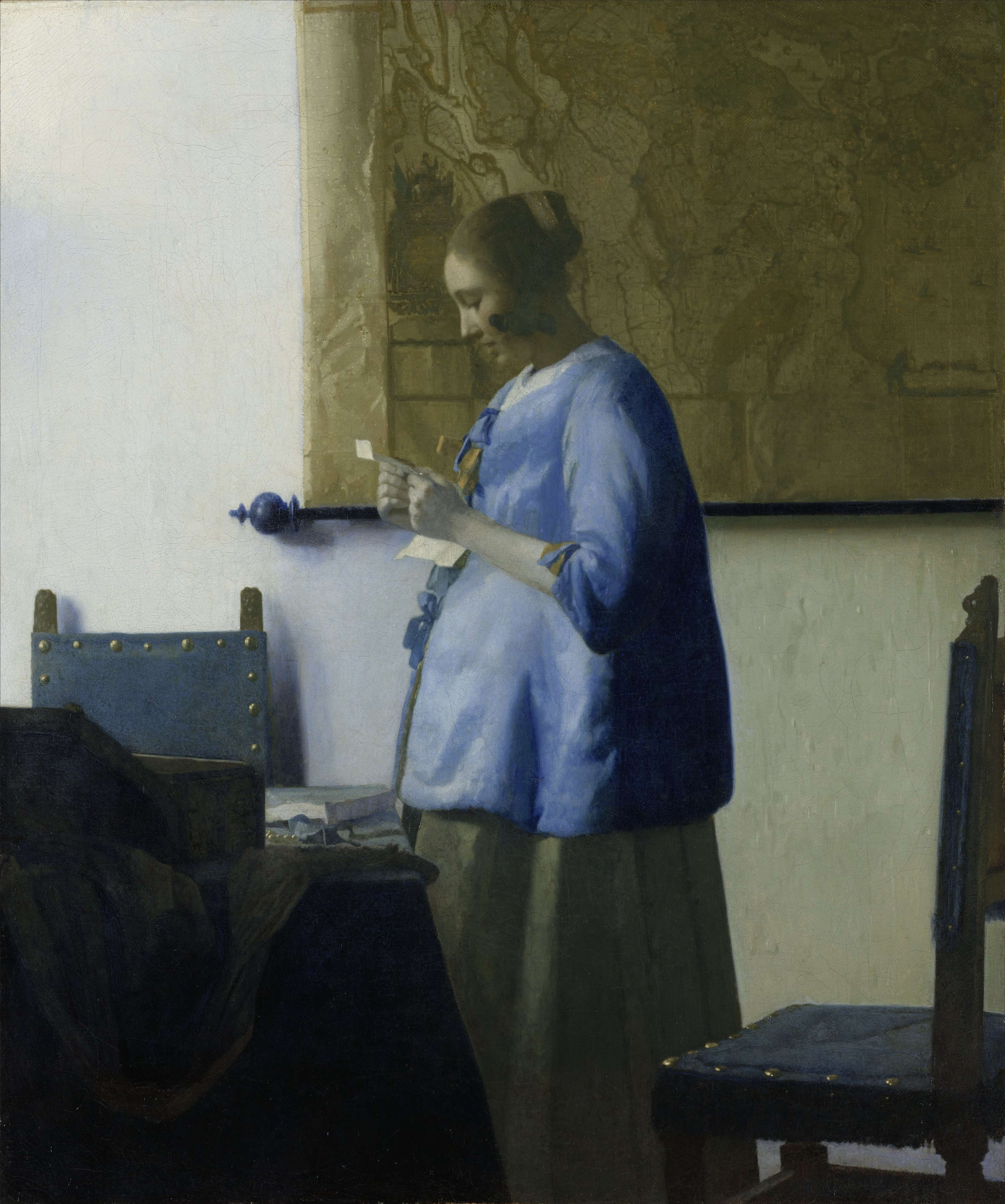 Johannes Vermeer, Woman Reading a Letter, c. 1662 — Quoteiac Journal