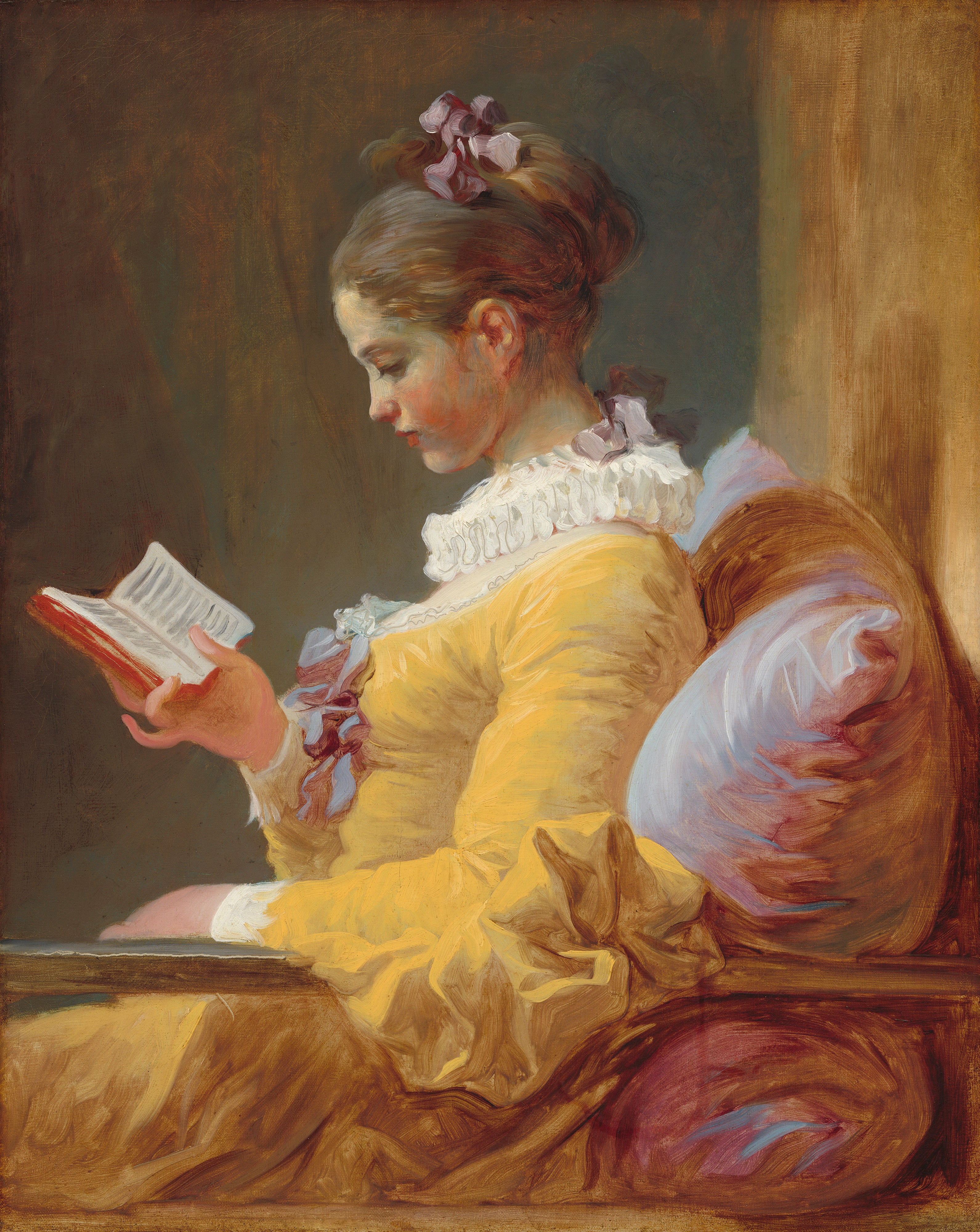 Jean-Honoré Fragonard, A Young Girl Reading, c.1776 — National Gallery of Art, Washington