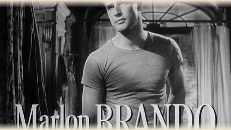 Marlon Brando in A Streetcar Named Desire (1951) — trailer screenshot. Public domain.