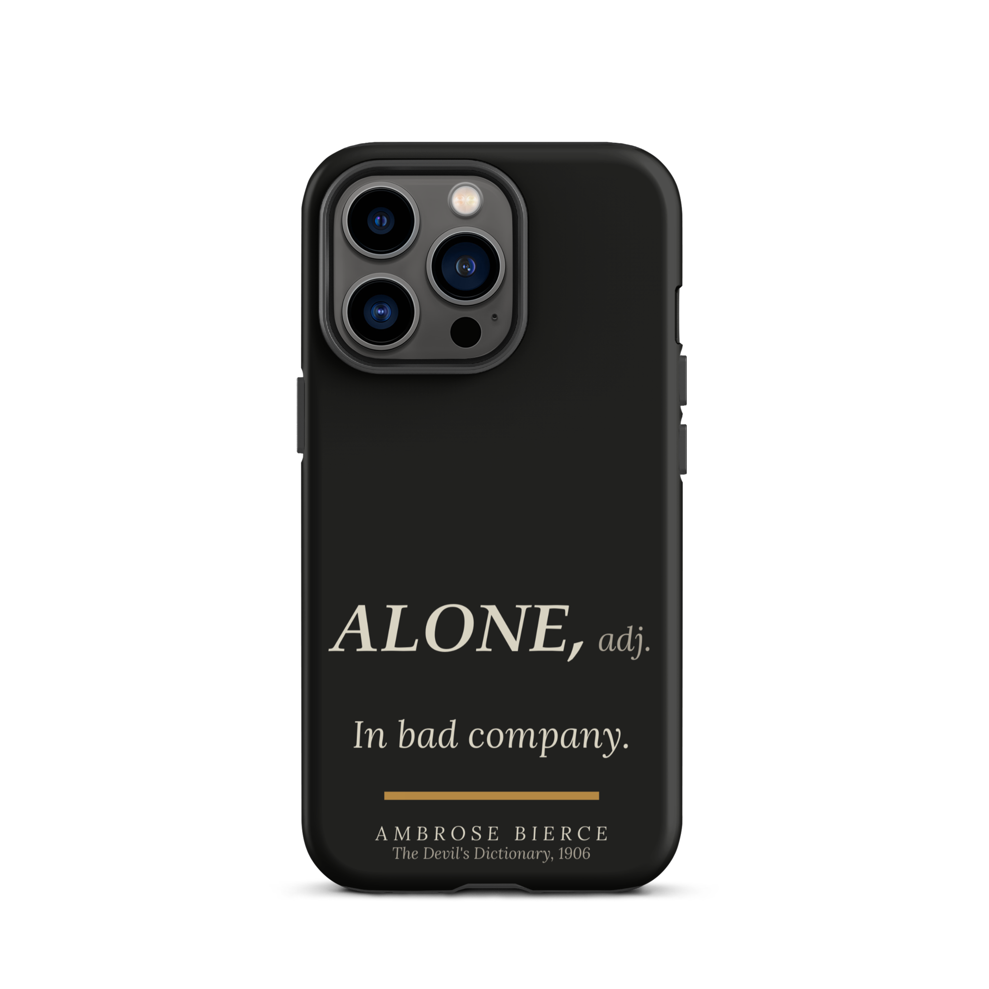 Bad Company — Ambrose Bierce — phone case — literary heretics — black — lifestyle — Quoteiac