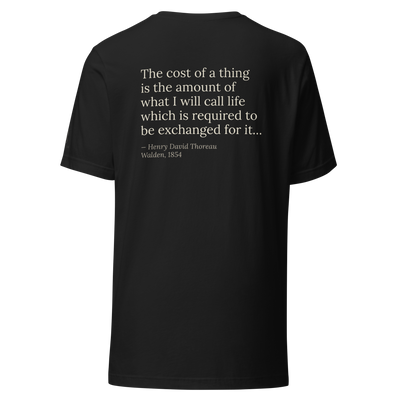 Cost of Living — Thoreau Walden T-Shirt
