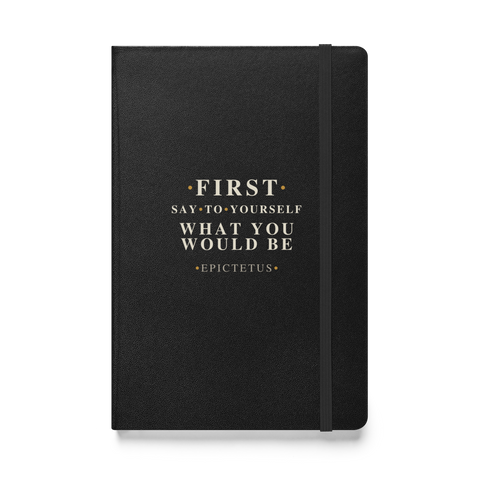 Declaration — Epictetus Stoic Journal — black — front cover