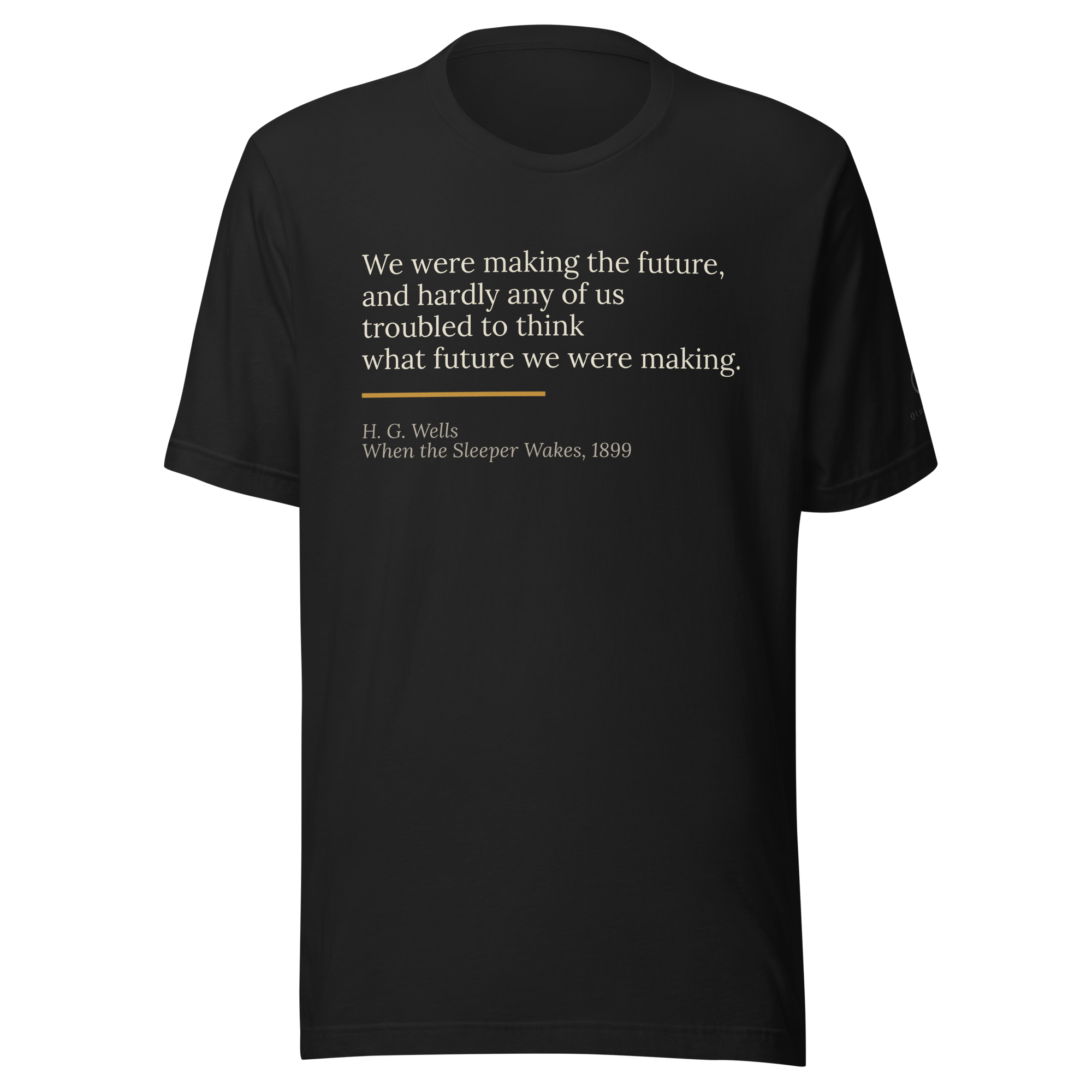 Future — H.G. Wells Heretics T-Shirt — vintage black — front view