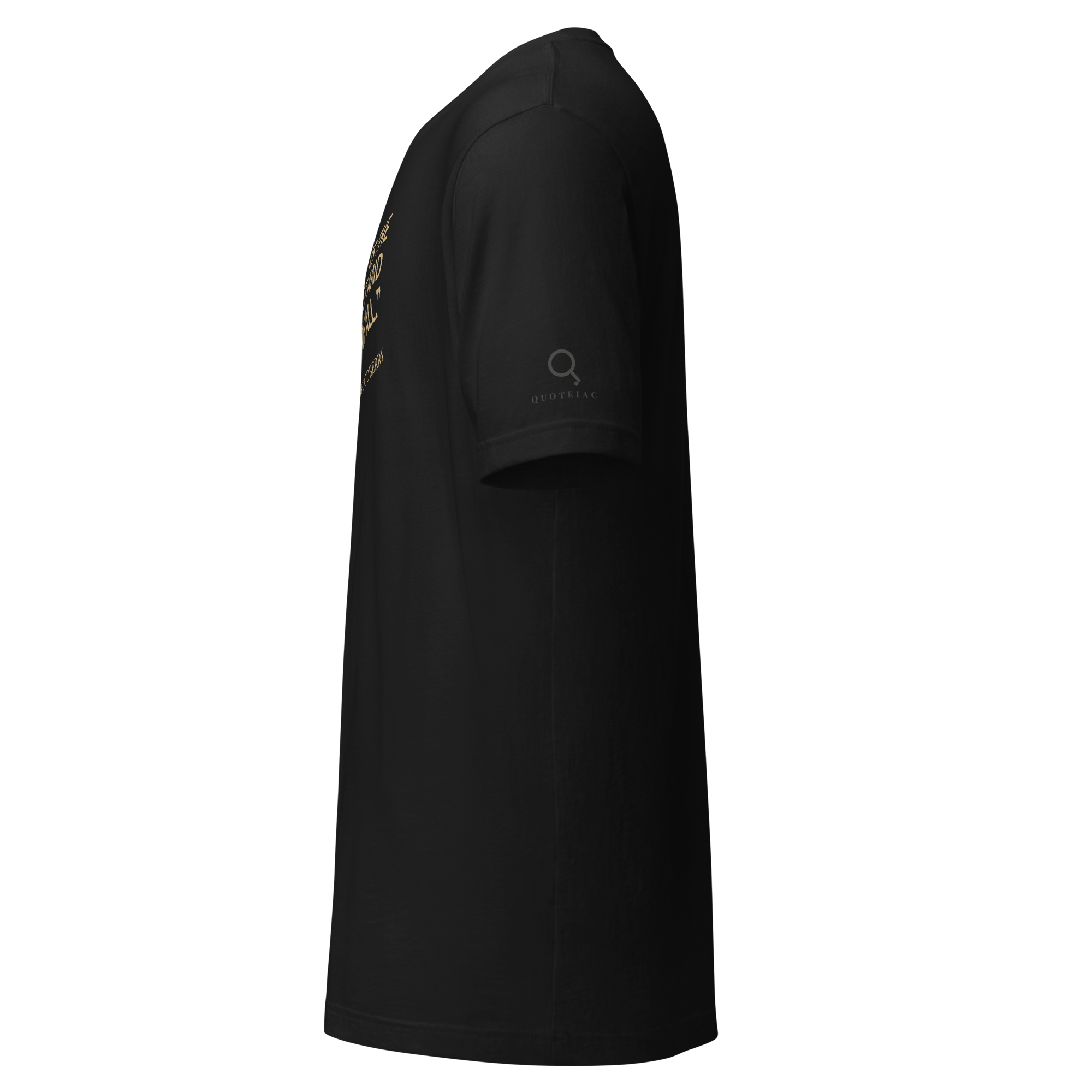 Mankind.Artist.Tee — George Edward Woodberry — side view — vintage black Quoteiac tee