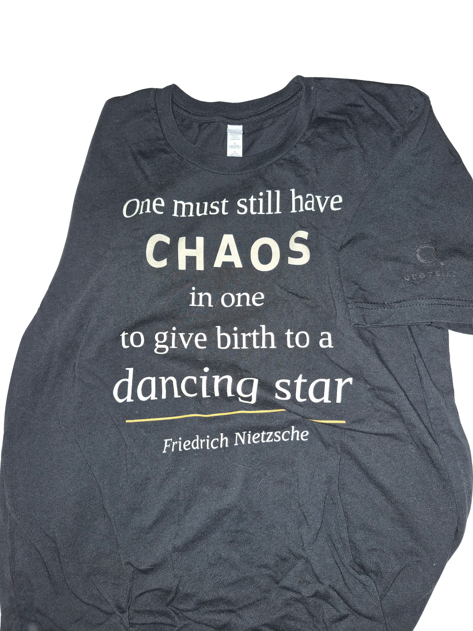 Nietzsche Chaos Shirt-Customer Pic-'one must still have chaos to give birth to a dancing star'
