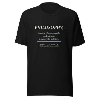 Nowhere to Nothing — Bierce Devil's Dictionary T-Shirt