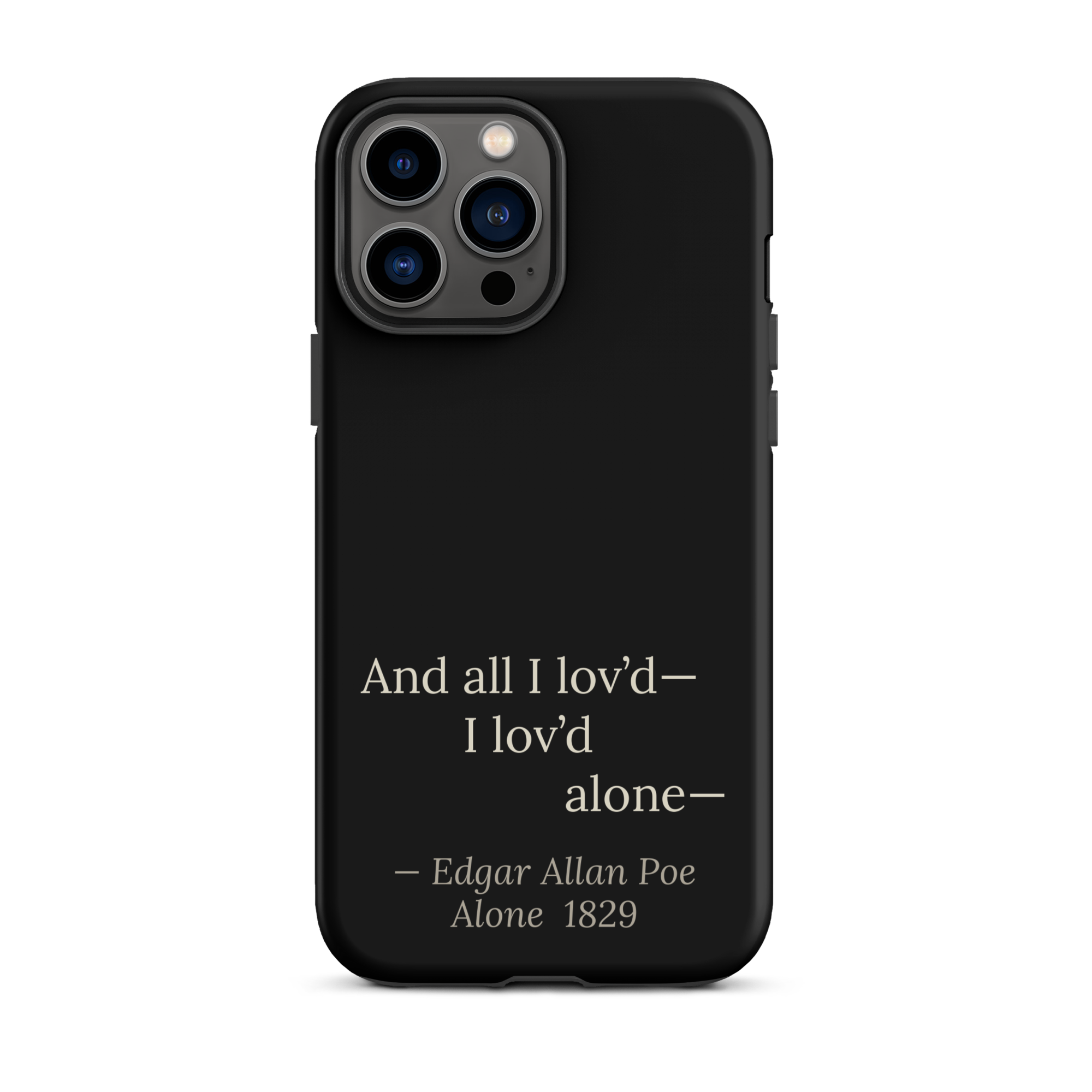The Alone Phone Case — Edgar Allan Poe 
