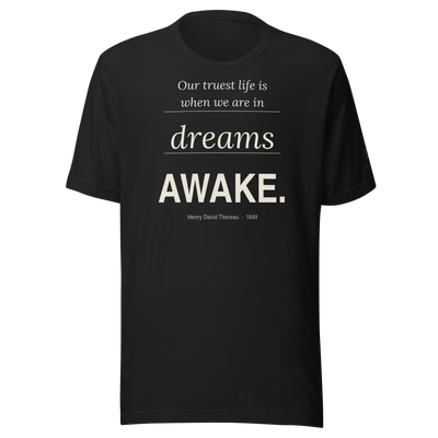 AWAKE. — Thoreau Walden T-Shirt