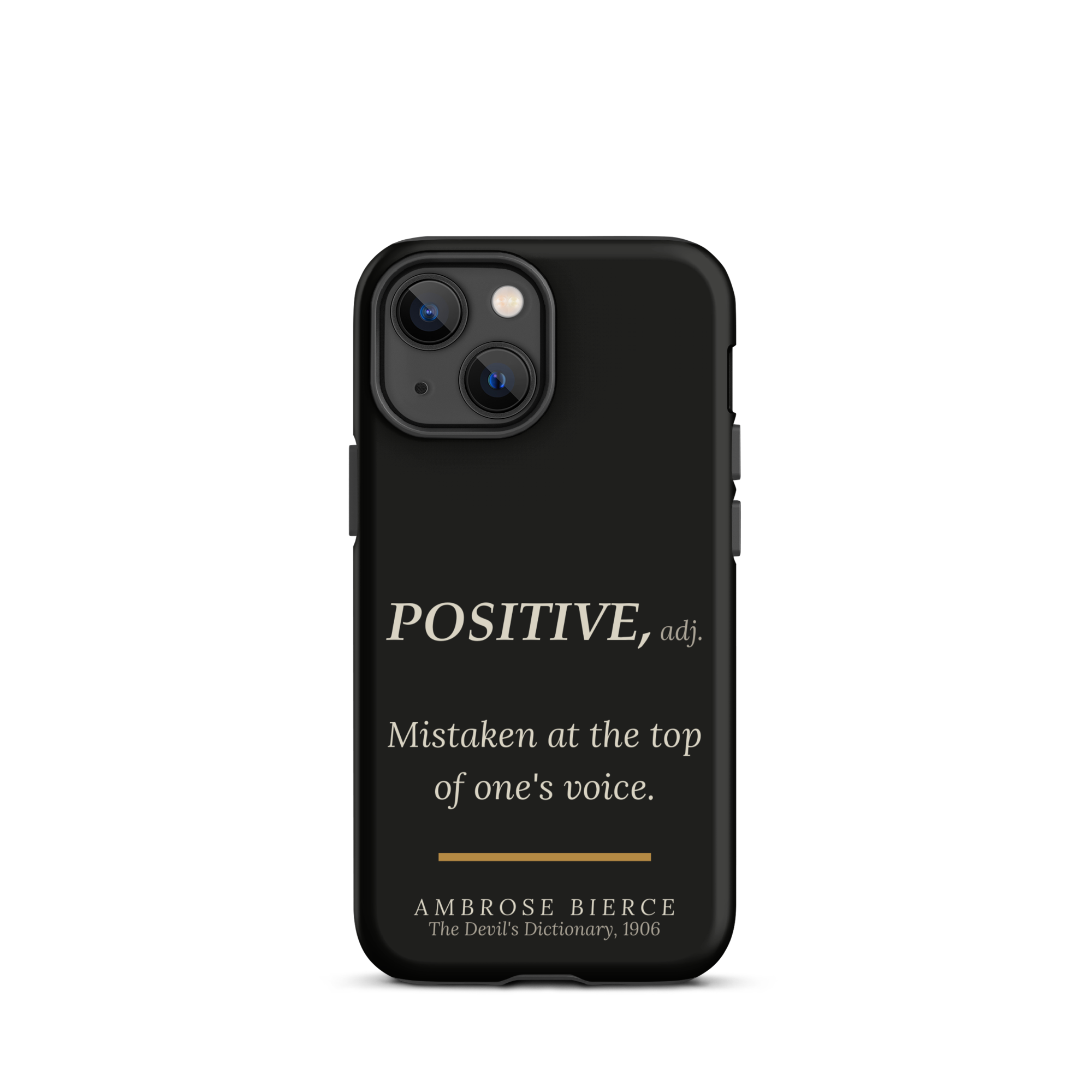 Top of One's Voice — Ambrose Bierce — phone case — literary heretics — black — lifestyle — Quoteiac