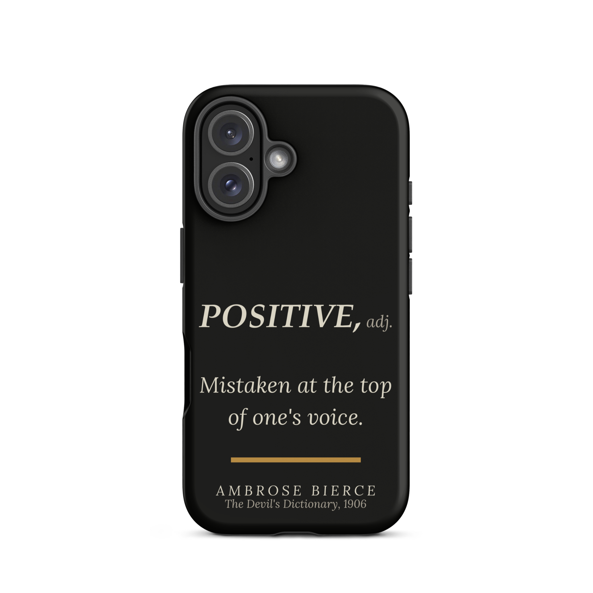 Top of One's Voice — Ambrose Bierce — phone case — literary heretics — black — lifestyle — Quoteiac