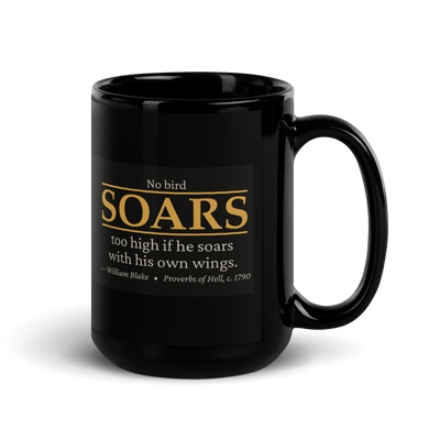 Soar High — William Blake Literary Mug