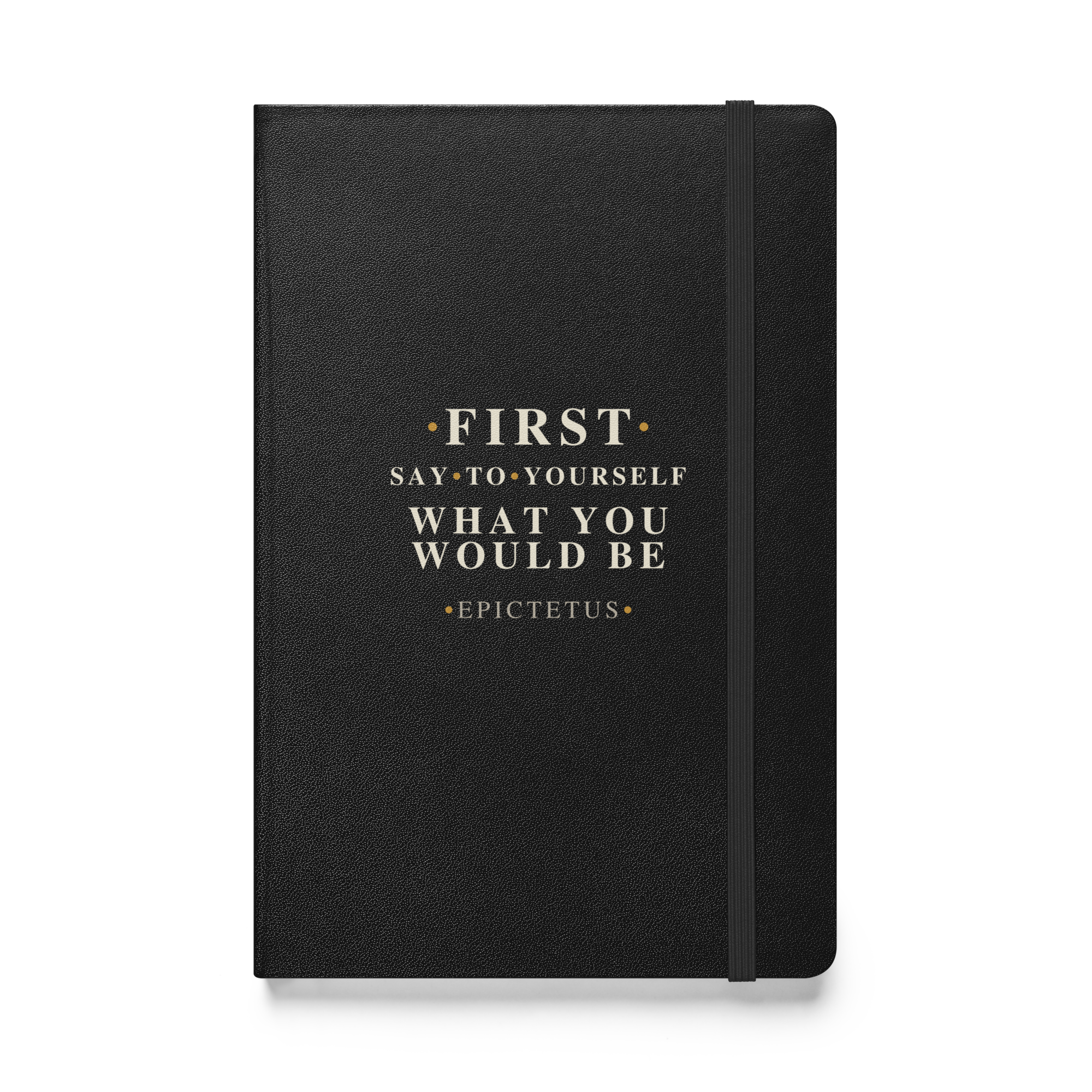 Declaration — Epictetus Stoic Journal — black — front cover
