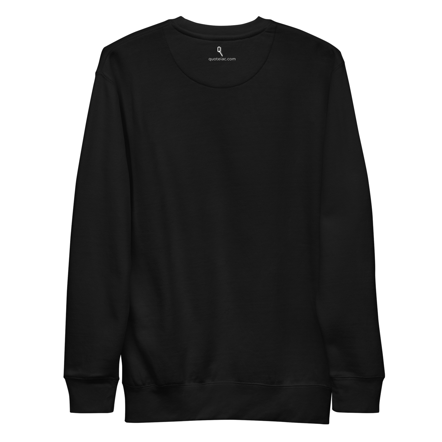 black sweatshirt back print