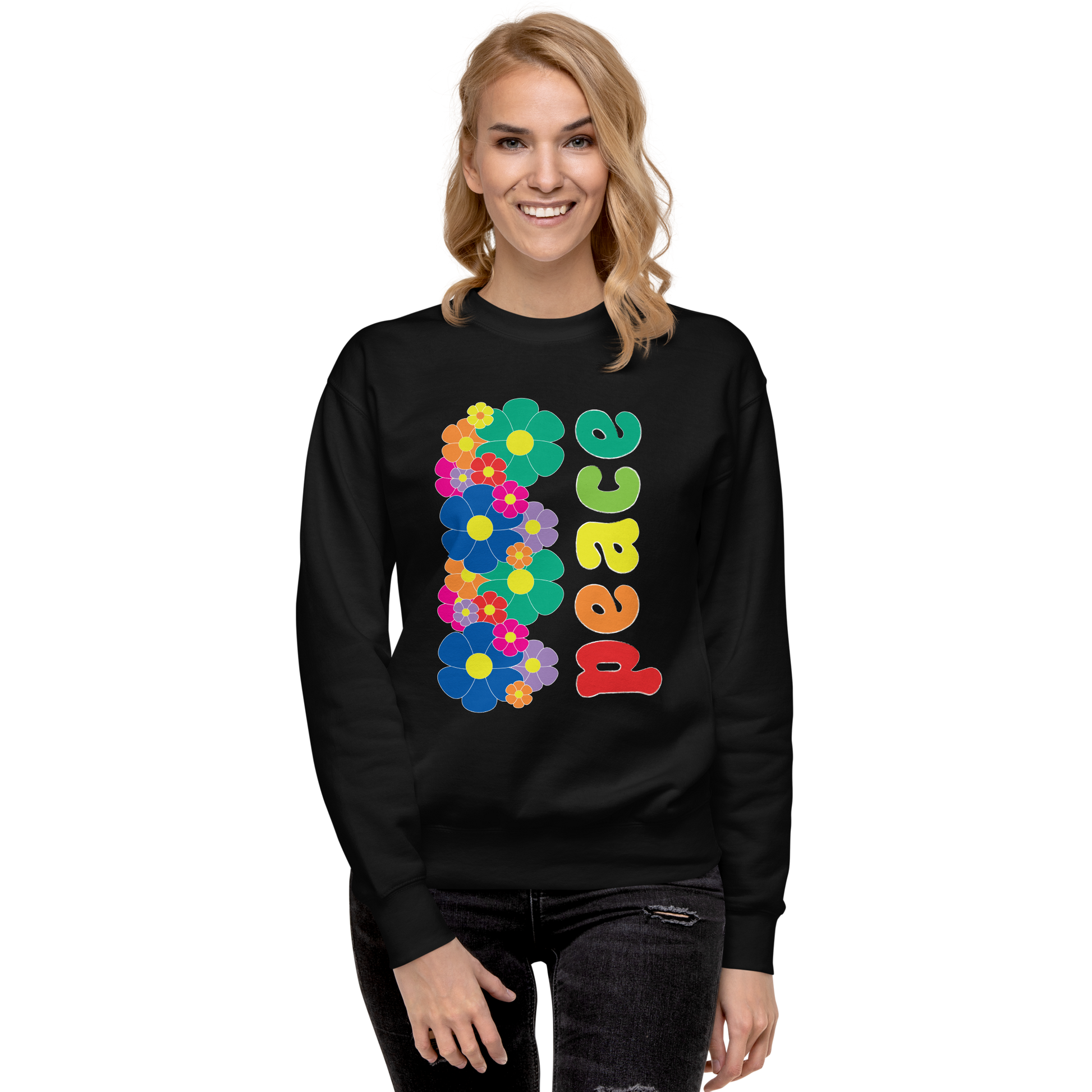 black peace sweatshirt