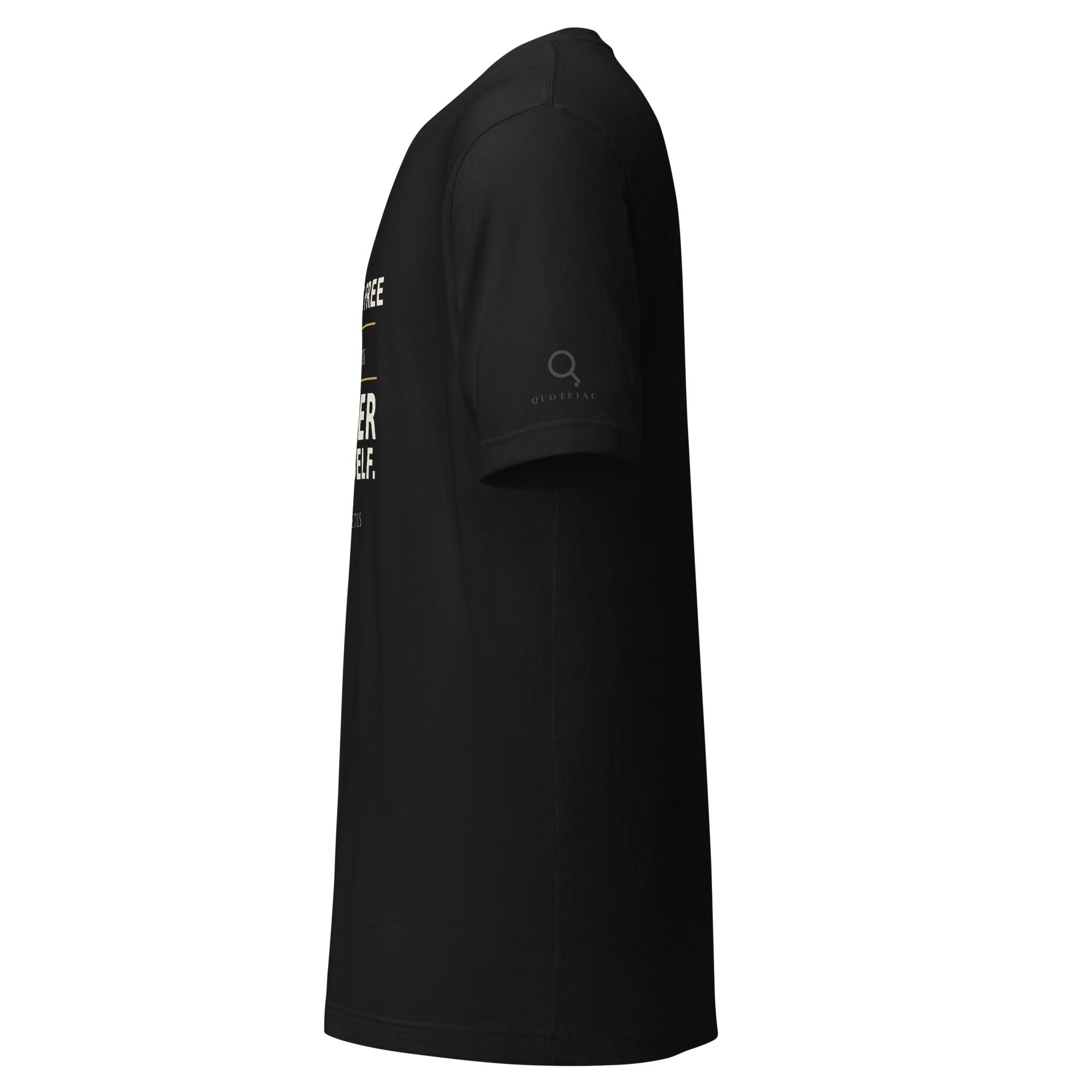 The Mastery Tee — Epictetus — literary apparel — side view